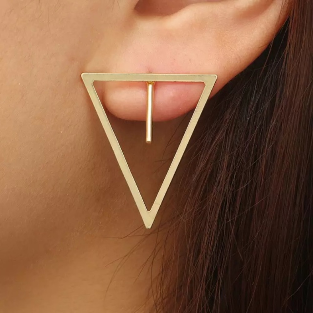 NEW!๐๐TRIANGLES! MINIMALIST MODERN!๐๐GOLDEN! - Picture 1 of 8